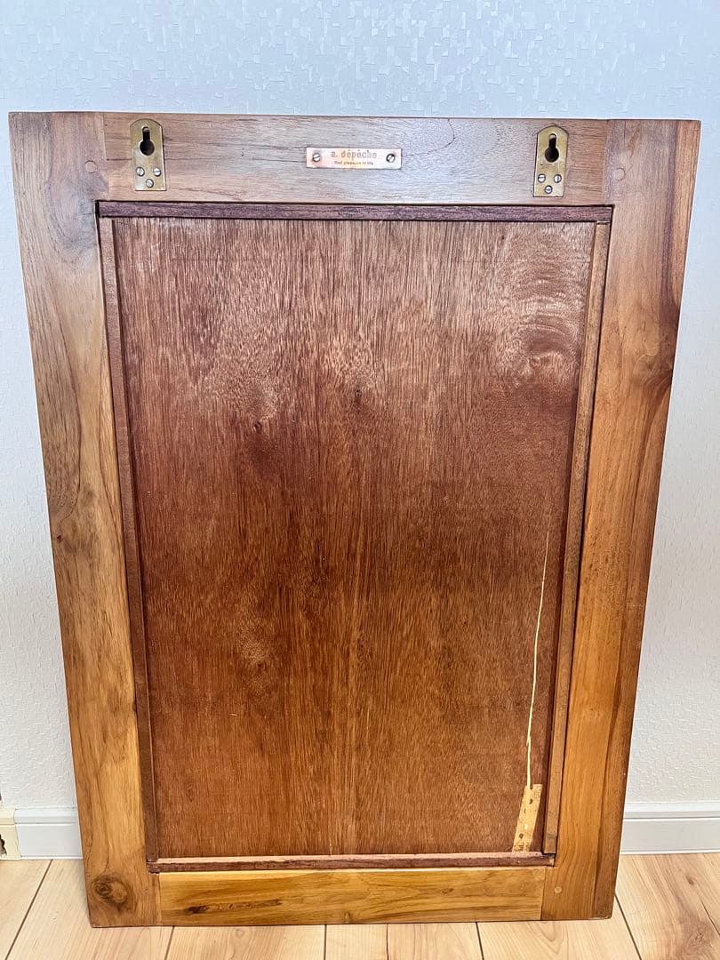 【adepeche/アデペシュ】オールドチークミラー　S