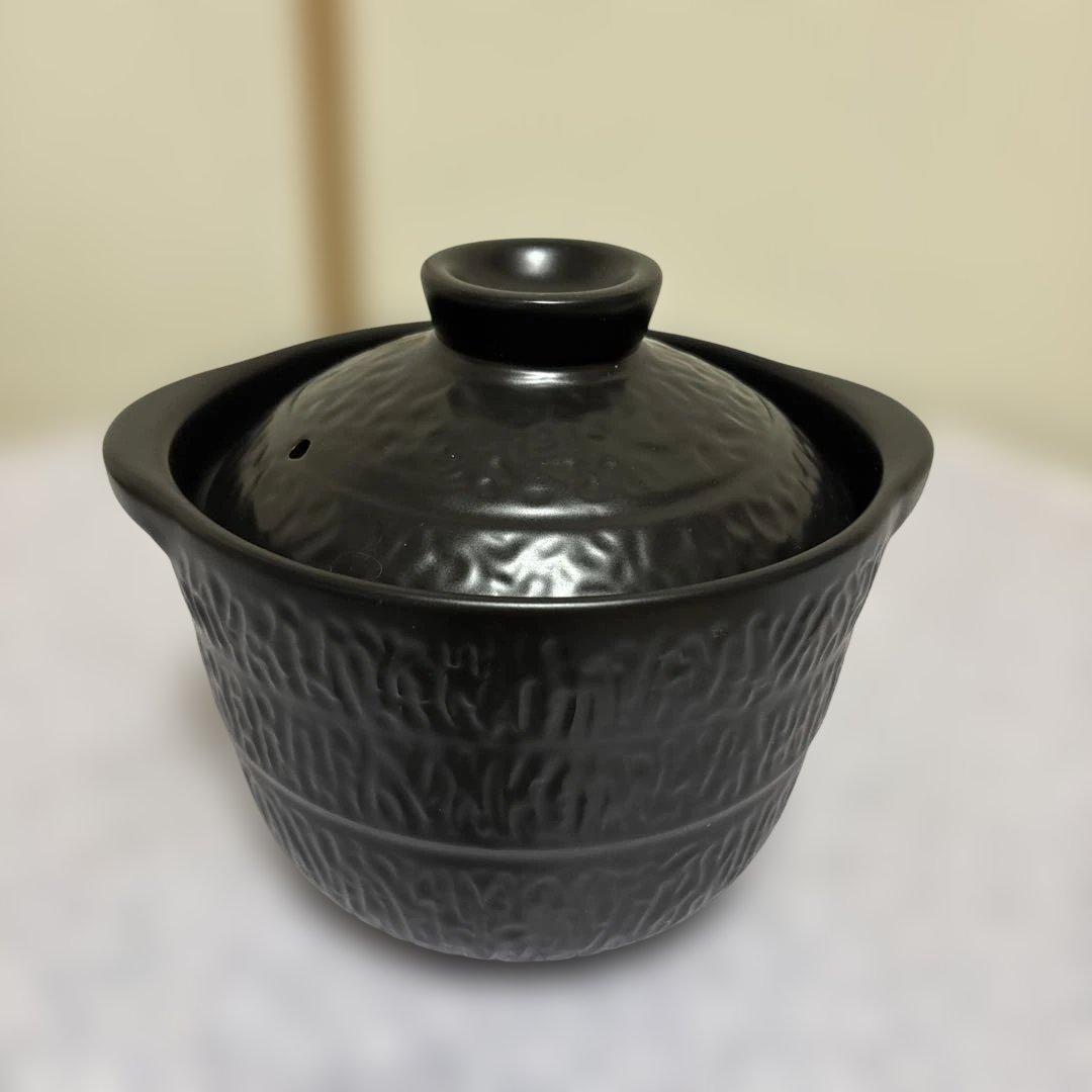電子レンジ用ご飯炊き土鍋 2合