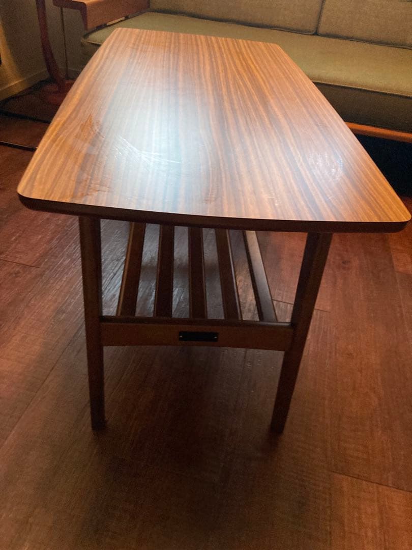 木製センターテーブル ミッドセンチュリー風