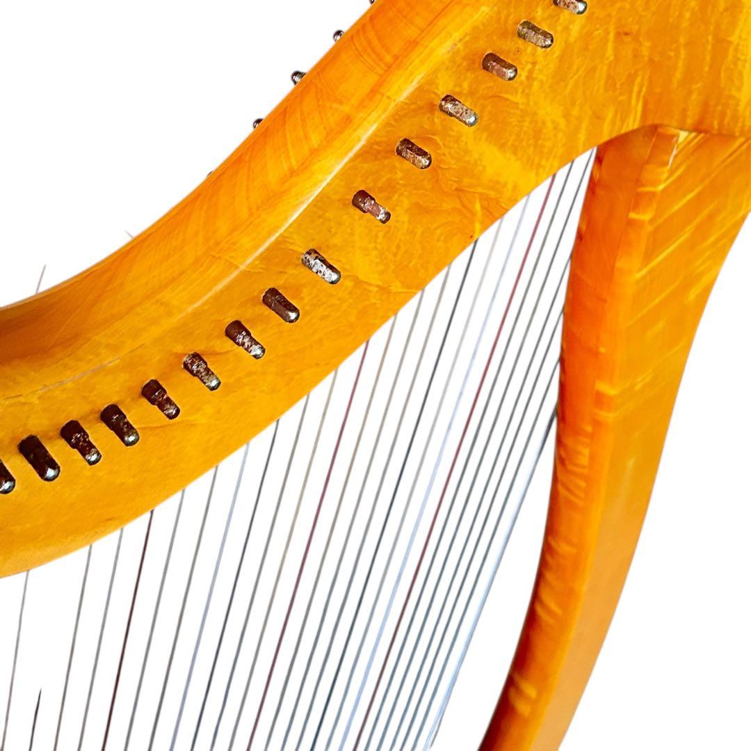 青山ハープ AOYAMA 140D 36弦 アイリッシュハープ レバー 虎杢 - メルカリ