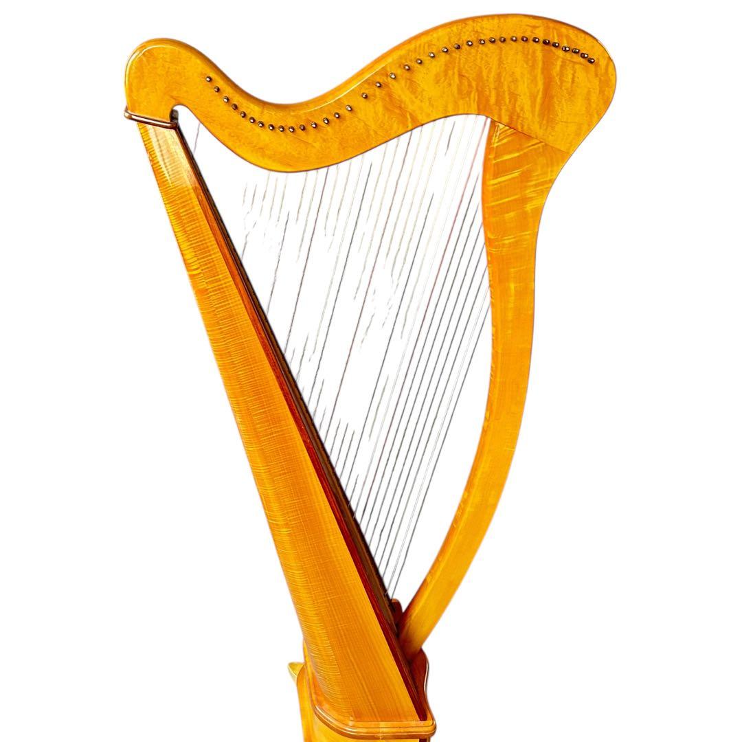青山ハープ AOYAMA 140D 36弦 アイリッシュハープ レバー 虎杢 - メルカリ