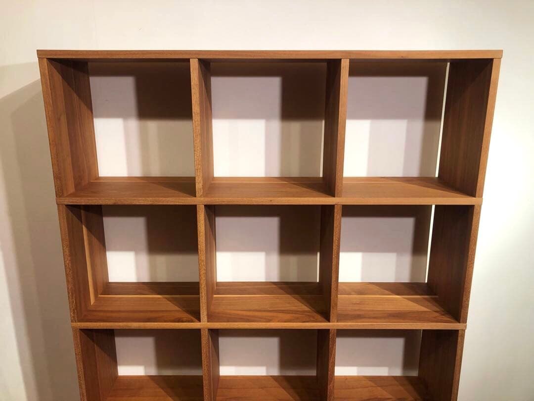 MUJI 無印良品 スタッキングシェルフ 4×3 ウォールナット仕様 ① 収納棚