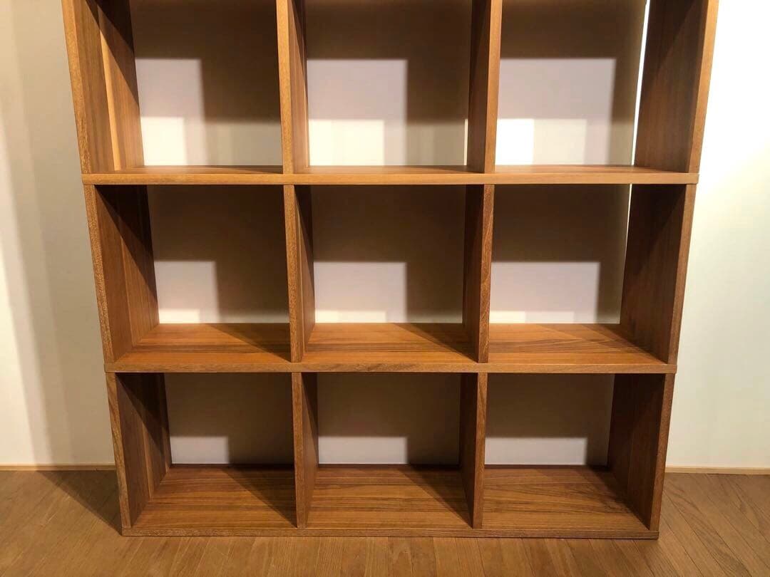 MUJI 無印良品 スタッキングシェルフ 4×3 ウォールナット仕様 ① 収納棚