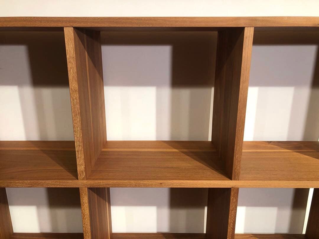 MUJI 無印良品 スタッキングシェルフ 4×3 ウォールナット仕様 ① 収納棚