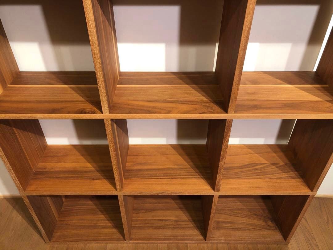 MUJI 無印良品 スタッキングシェルフ 4×3 ウォールナット仕様 ① 収納棚