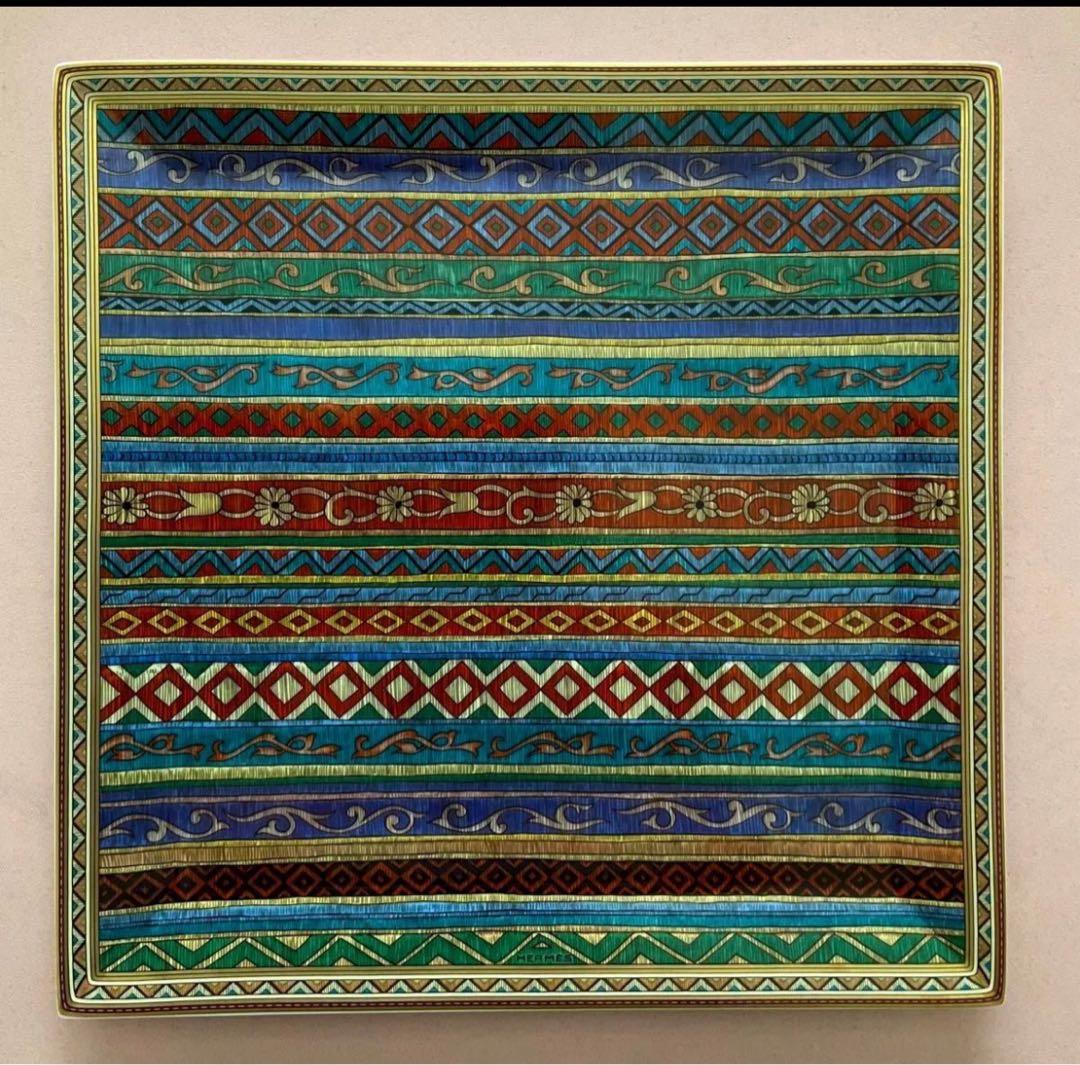 未使用品 エルメス シュヴァルドリアンスクエアプレート