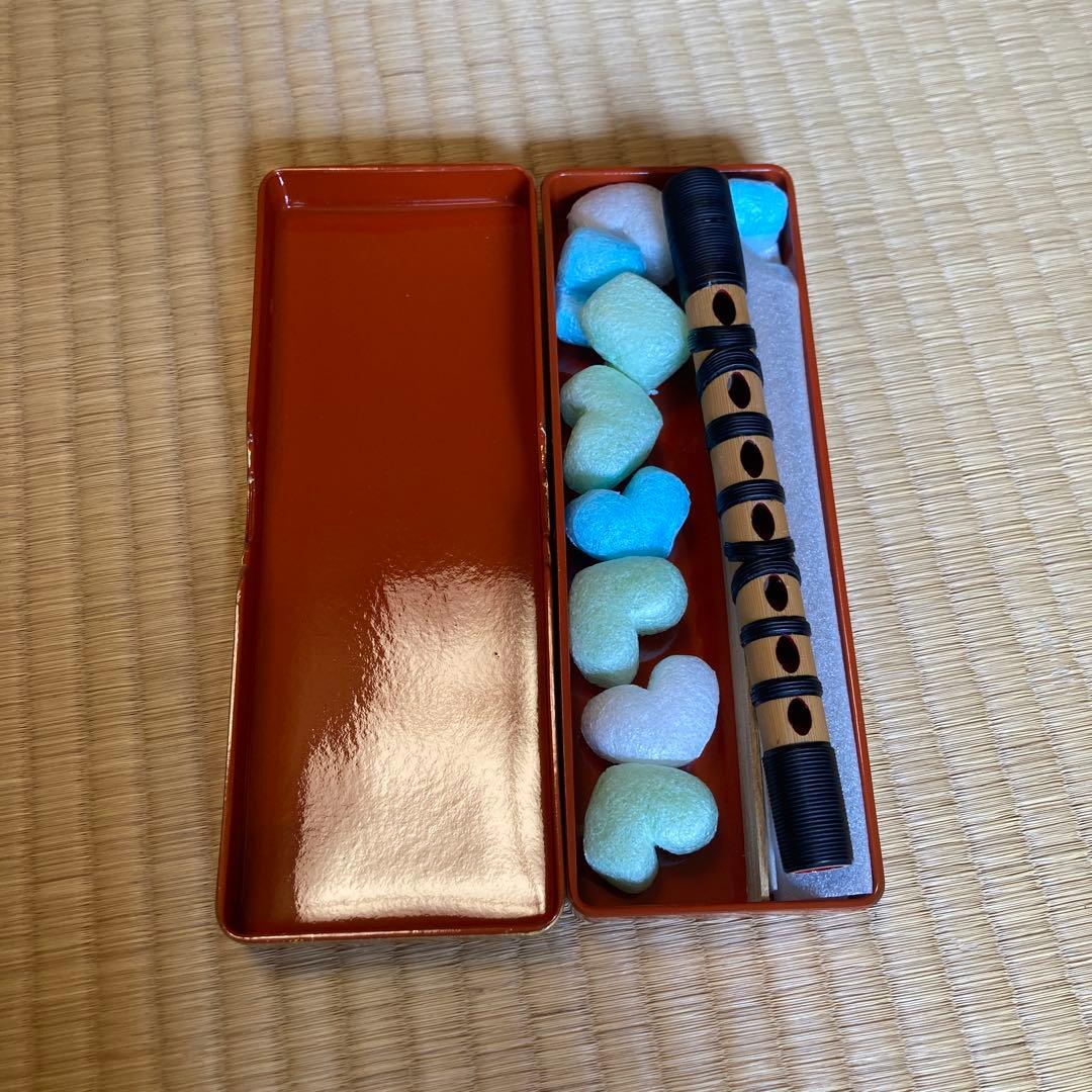 篳篥(ひちりき) 本管 雅楽 白竹 籐巻き カシュウ漆塗り ろぜつリード