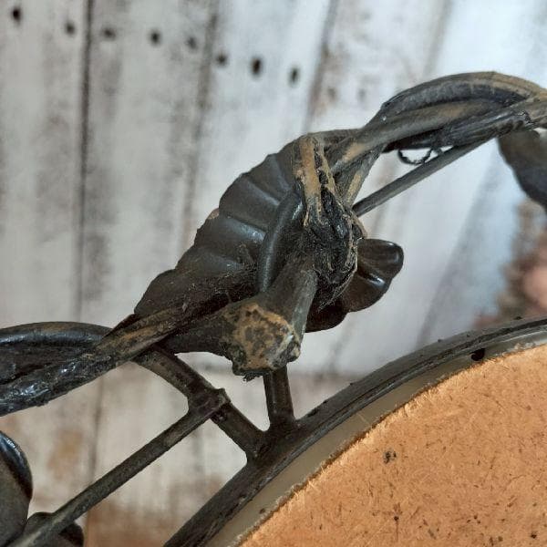 70-80sヴィンテージ アイアン アイビー フレーム ウォールミラー 壁掛け鏡