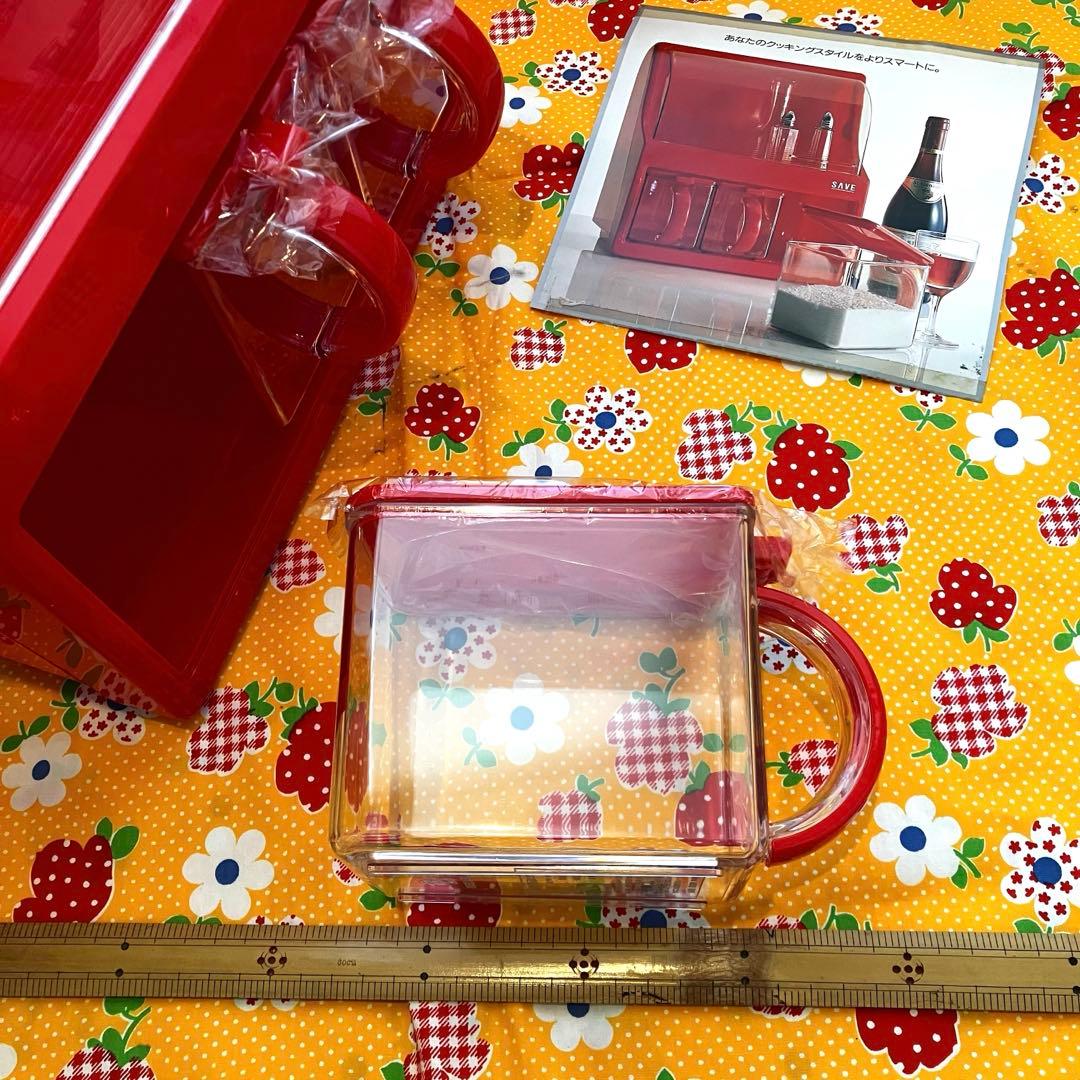 新品　昭和レトロ　調味料ケース