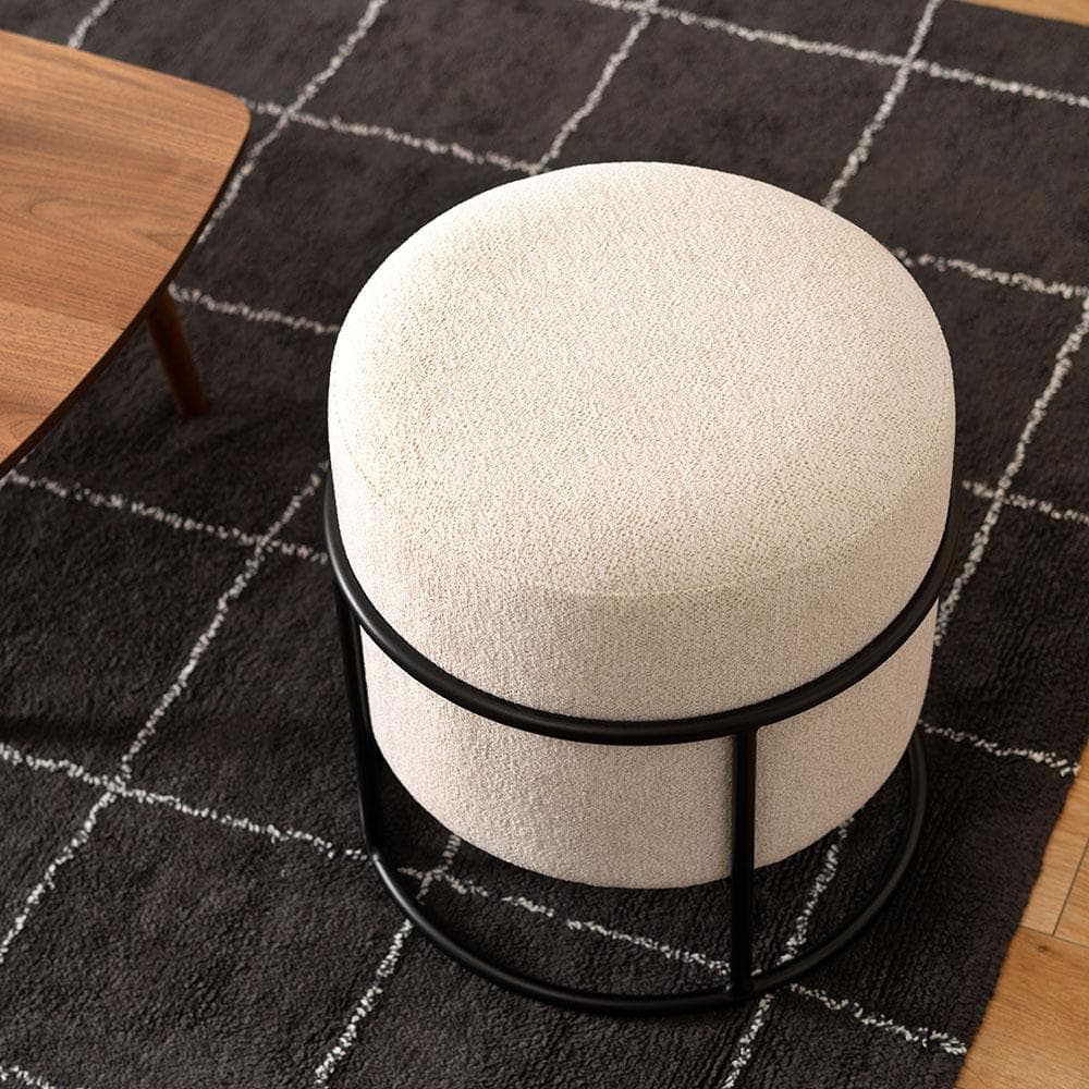 新品 送料込み スツール 椅子 1脚 スタッキング アイボリー