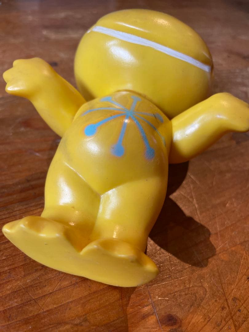 本日のみ値下げ❣️コーワ ケロちゃん　イエロー カエル 花火 ソフビ人形 企業モノ