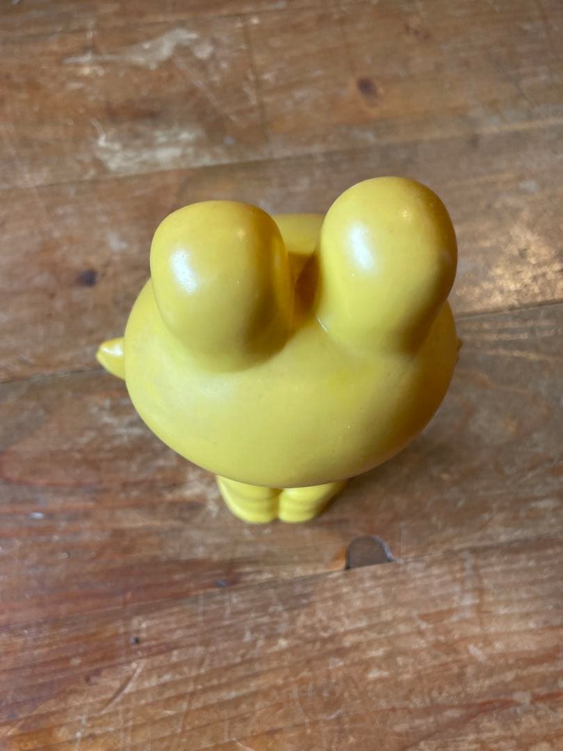 本日のみ値下げ❣️コーワ ケロちゃん　イエロー カエル 花火 ソフビ人形 企業モノ