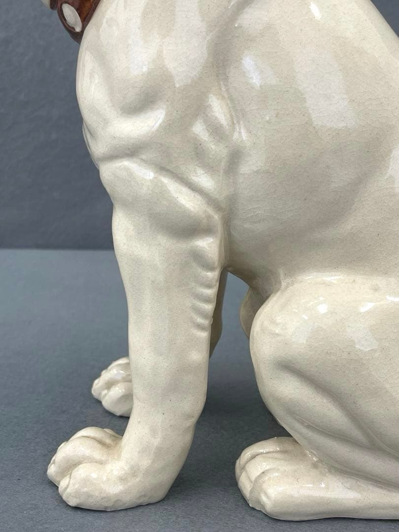 ビクター犬　ニッパーくん　陶器 ２体 25.5cm 16cm　メタル 1体