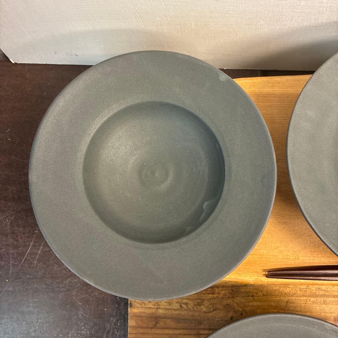 新品　陶器　陶芸作家　リム鉢5個 613