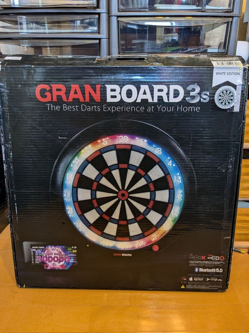 GRAN BOARD 3s ホワイトエディション　別売りアタッチメント付き ダーツボード【グランダーツ】グランボード3s ホワイト エディション
