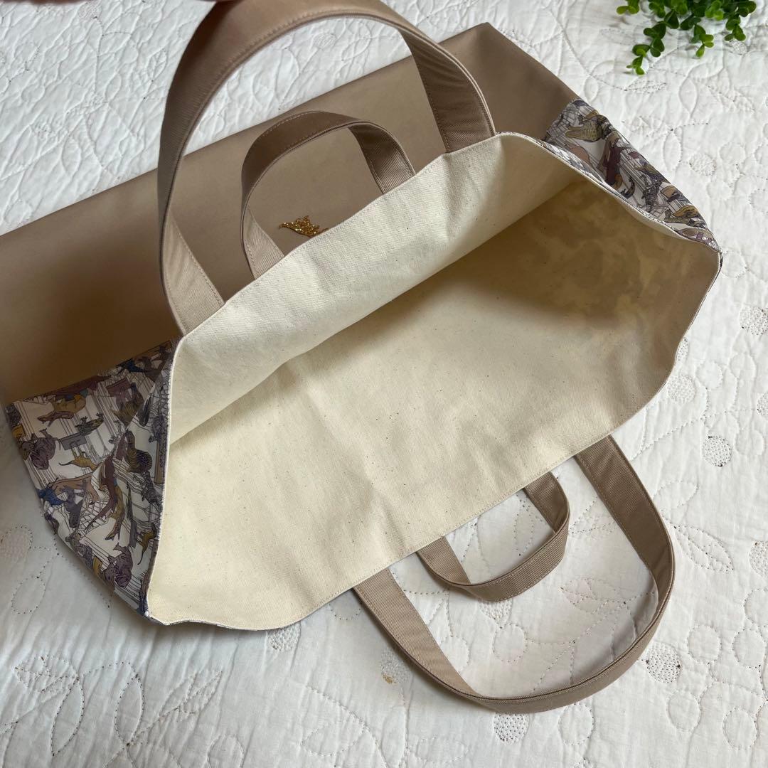 絵本袋　体操服入れ　上靴入れ　3点　リバティ　クラウスロアーズアンドダイナソーズ