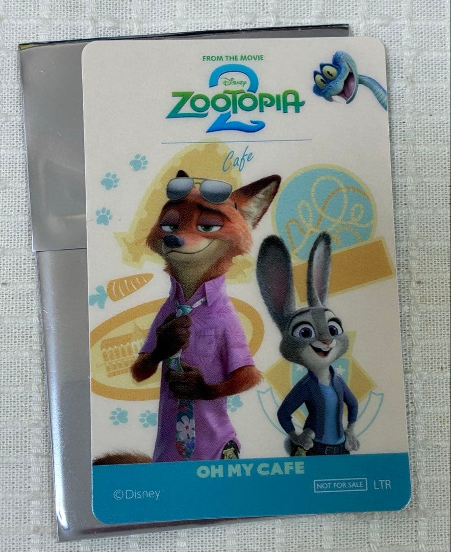 ズートピア2 オーマイカフェ 予約特典 コレクションカード タキシード