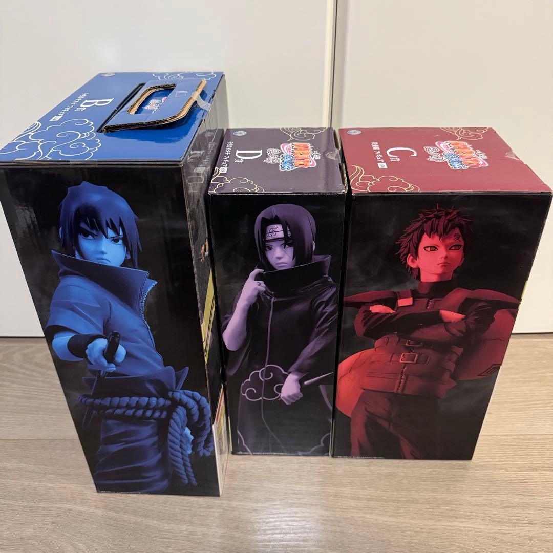 NARUTO 一番くじ フィギュア イタチ サスケ 我愛羅 新品未開封