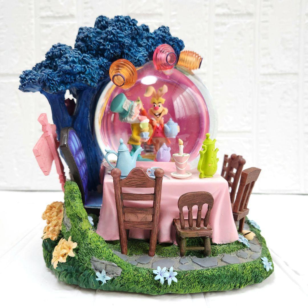 不思議の国のアリス】ティーパーティー スノードーム オルゴール 箱