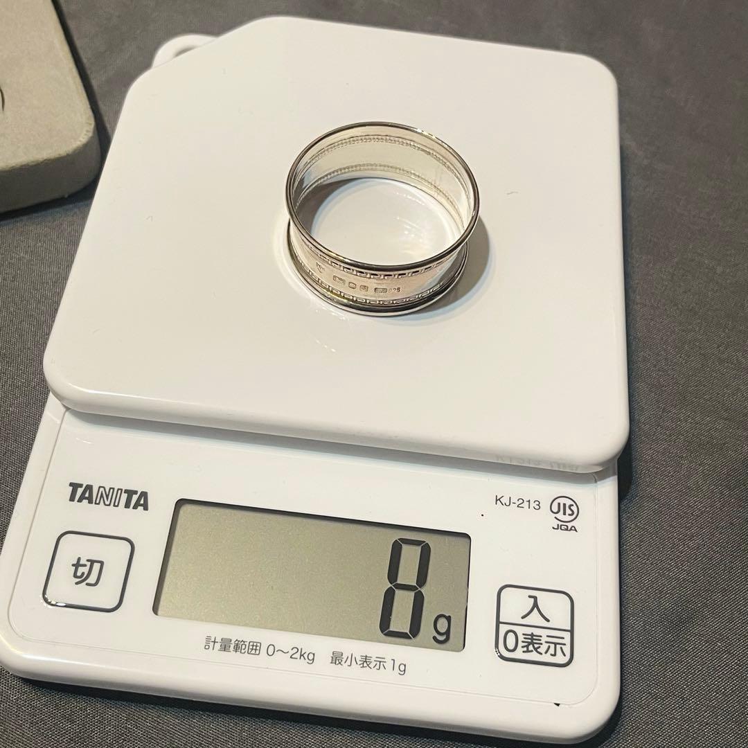 希少　英国　スターリングシルバー ナプキンリングセット 6個　刻印　アンティーク