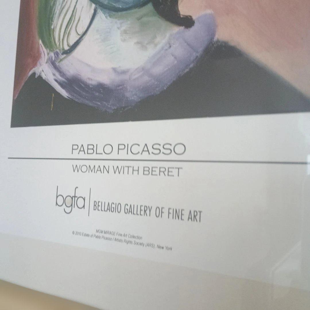 ピカソ Woman with Beret 額装ポスターベラジオ bgfa 正規品 - メルカリ