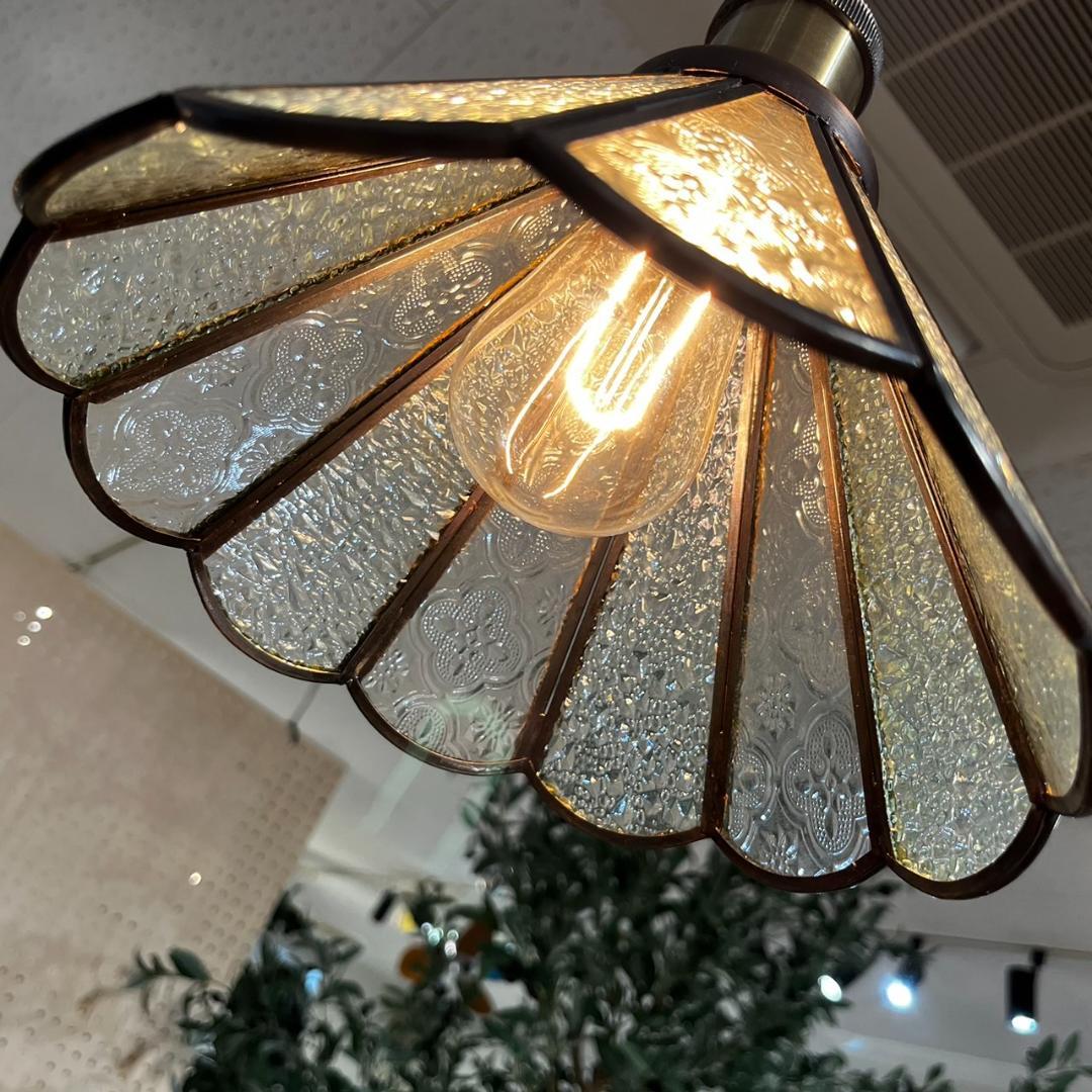 ステンドグラス ライト レトロ 照明 スチール製 LHT-311 N01