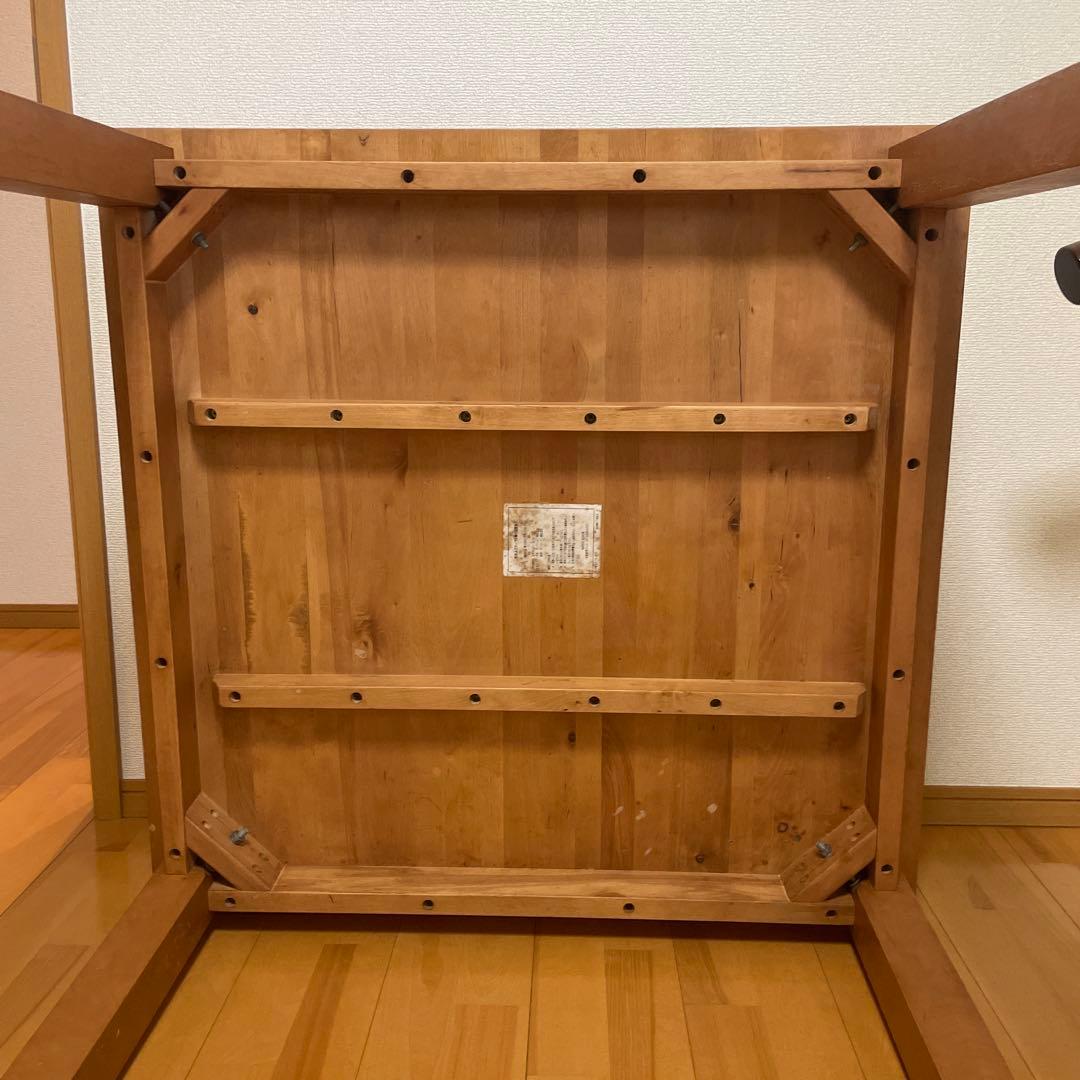 無印良品バーチ材ダイニングテーブル 850mm x 700mm 福岡取引限定