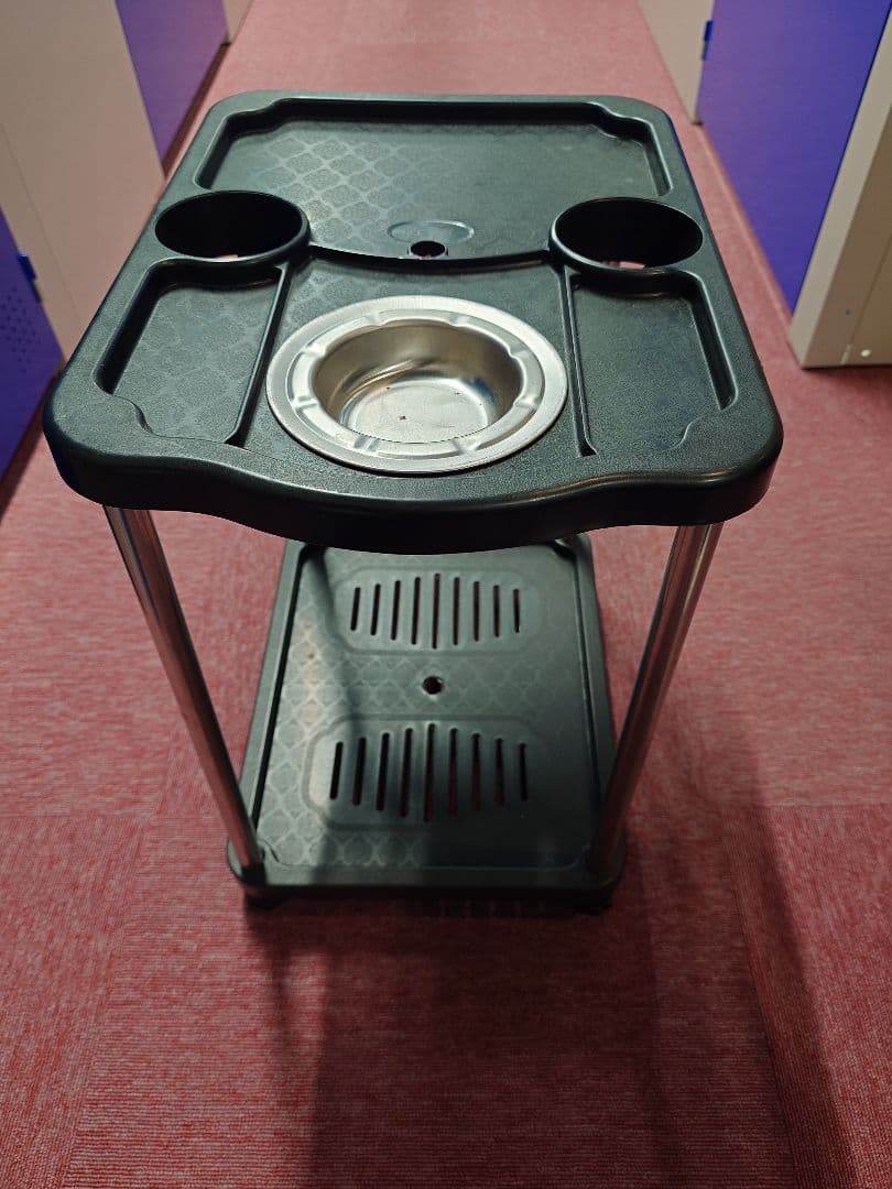 全自動麻雀テーブル 青 ベルベットカバー＋サイドテーブル付き