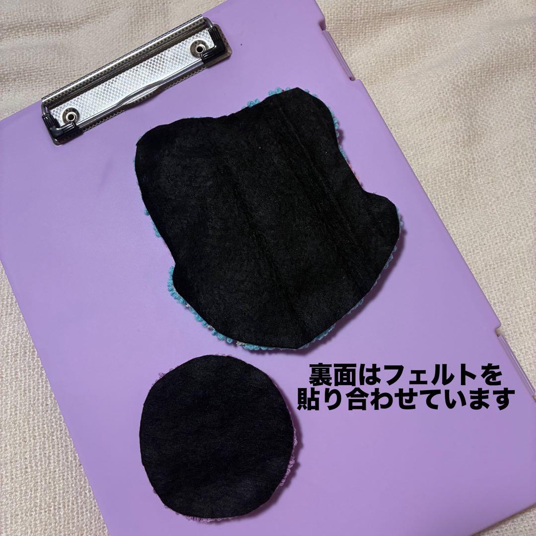 【ハンドメイド】チェッカーラグ　パンチニードル　ミニラグ　アクセサリートレイ