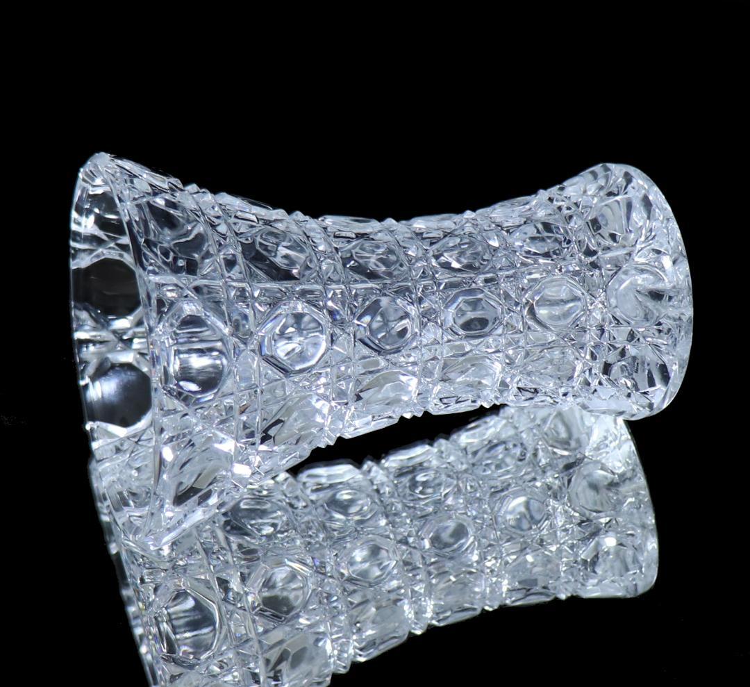 オールド・バカラ 珍品 トランペット型 花瓶 ディアマンピエーリー