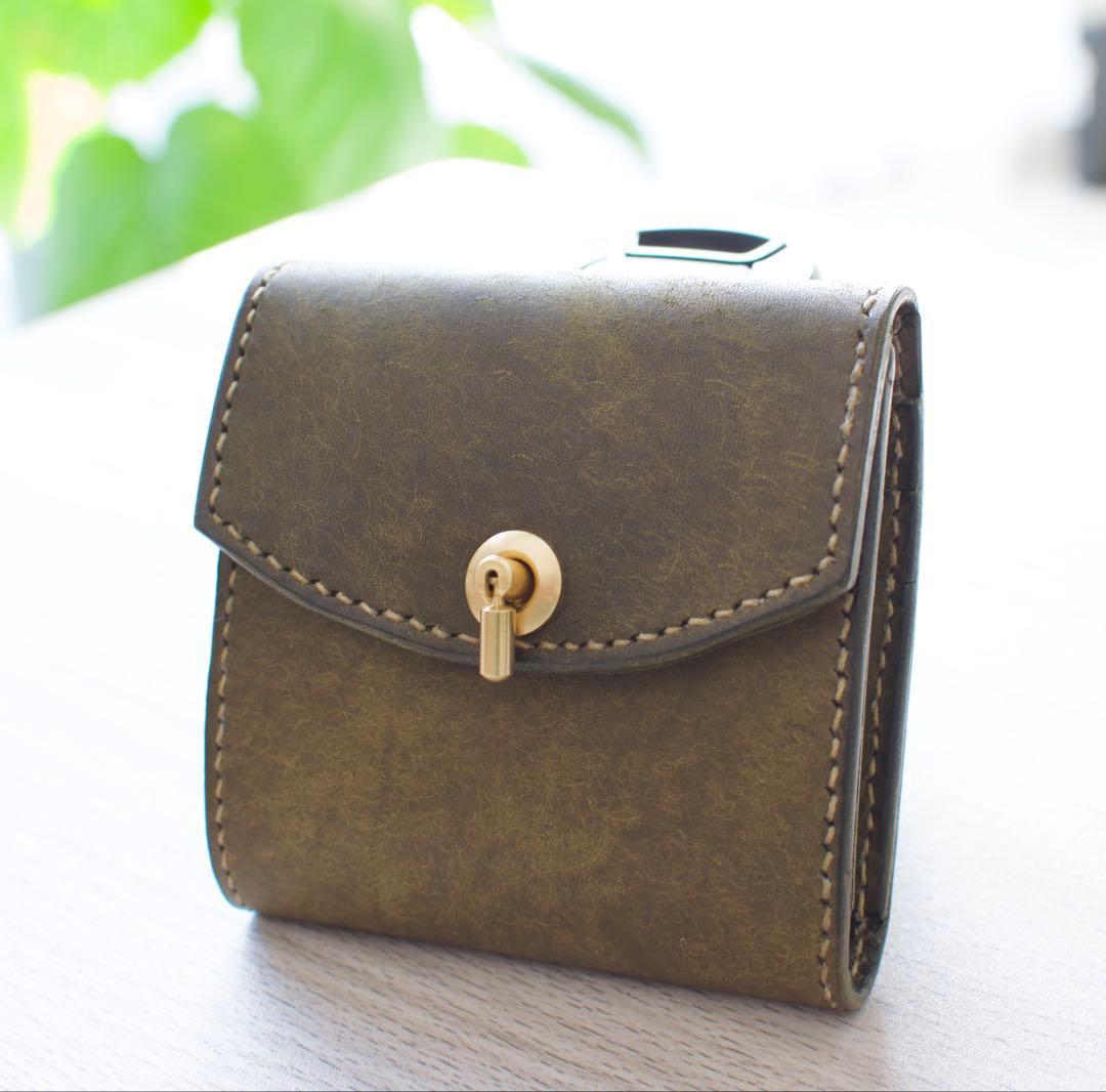 イタリアンレザー 三つ折り財布