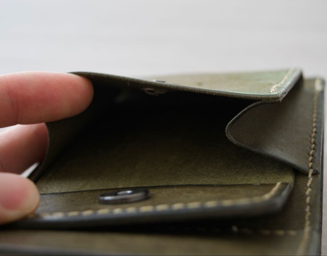 イタリアンレザー 三つ折り財布