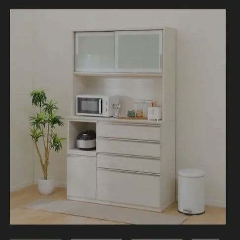 ホワイト 食器棚・キッチンカウンター ニトリ