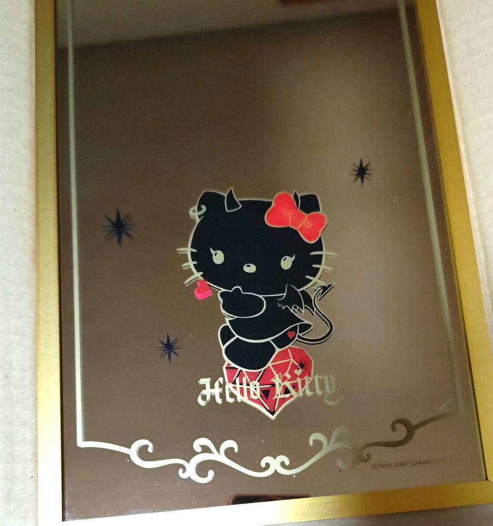 小悪魔キティ ルームミラー 姿見 ラメ入り 入手困難 2007年 新品 激レア♪