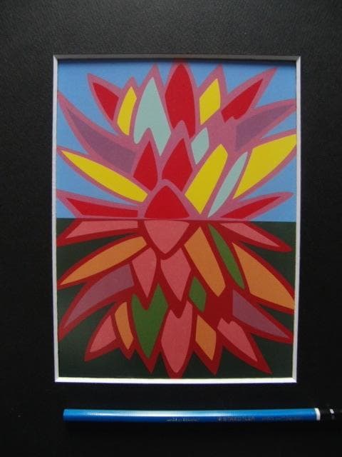 西村達也【大賀蓮】希少画集画、状態良好、新品高級額装付