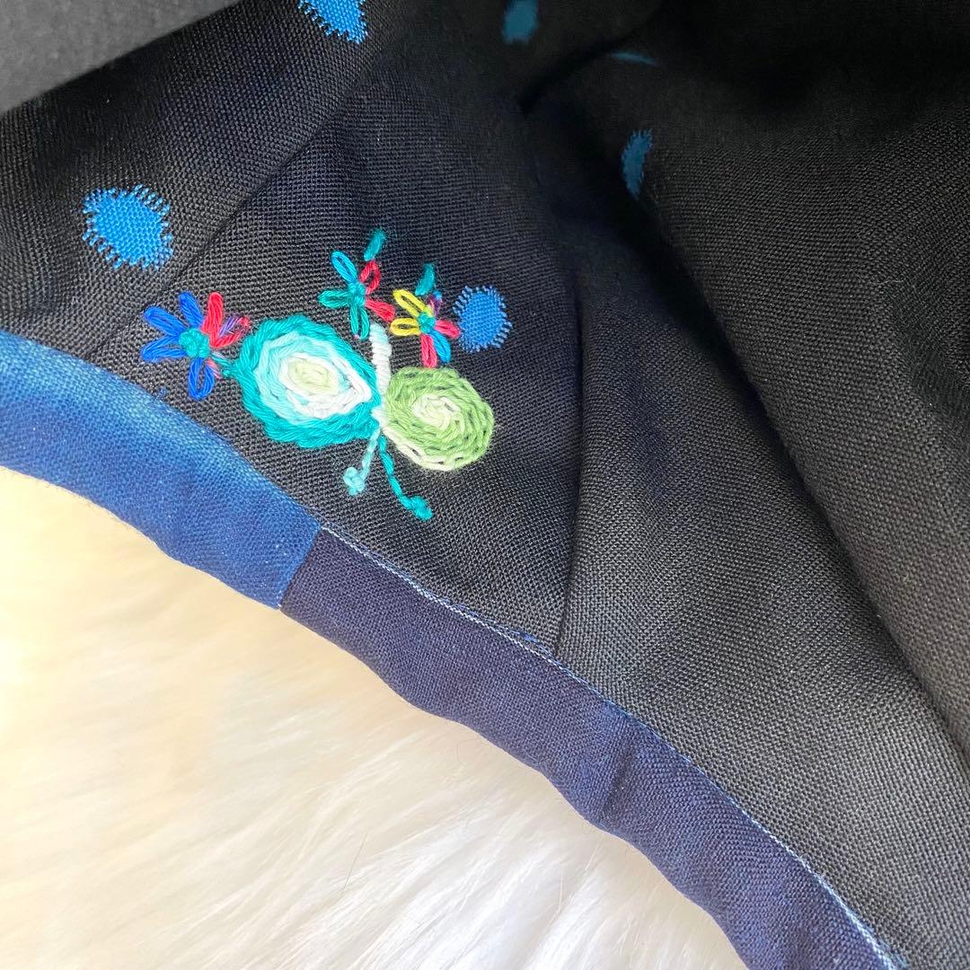 古布 襤褸 刺し子 パッチワークバッグ｜一点もの ハンドメイド 藍染 手仕事