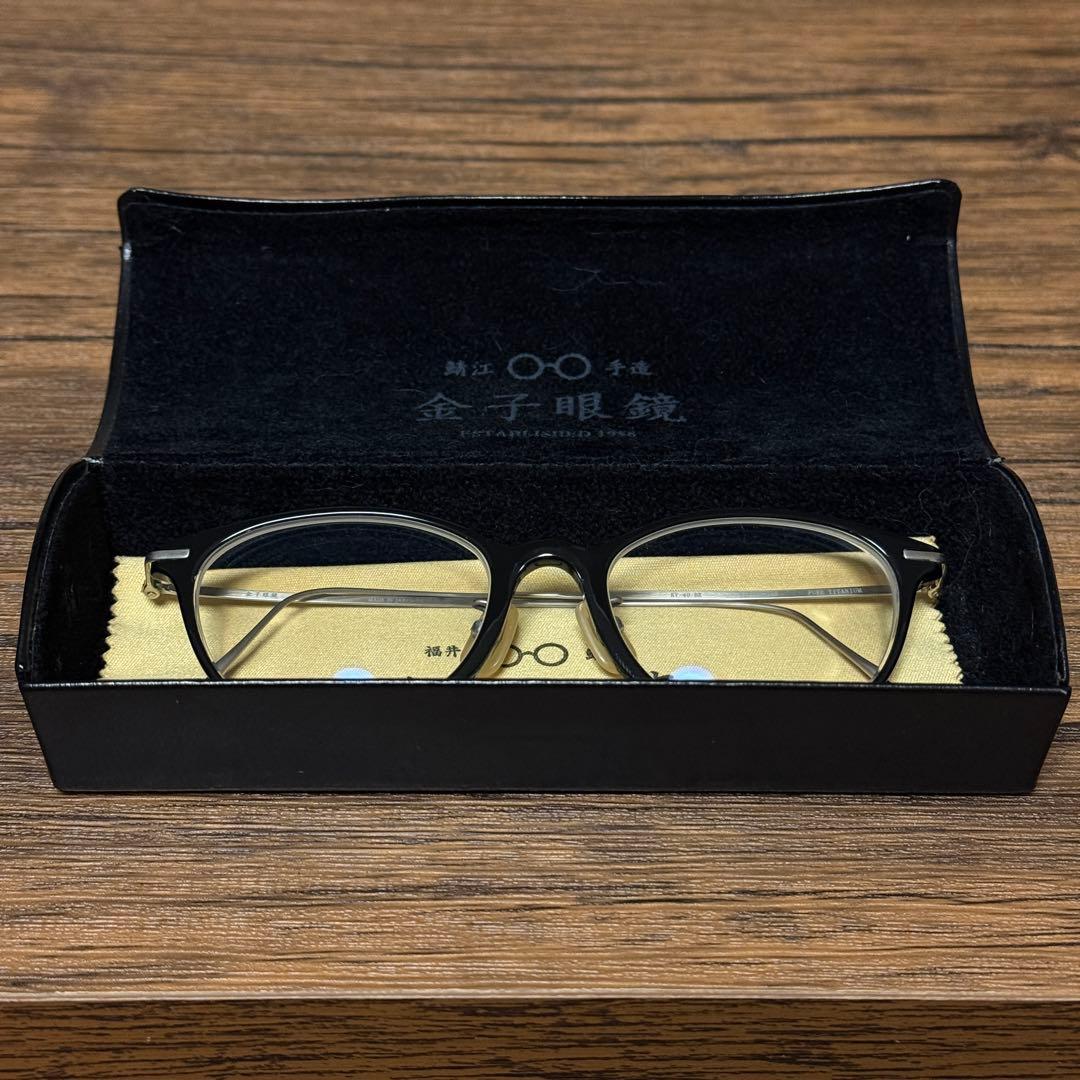 金子眼鏡 kv-40 BK vintage ブラック チタン