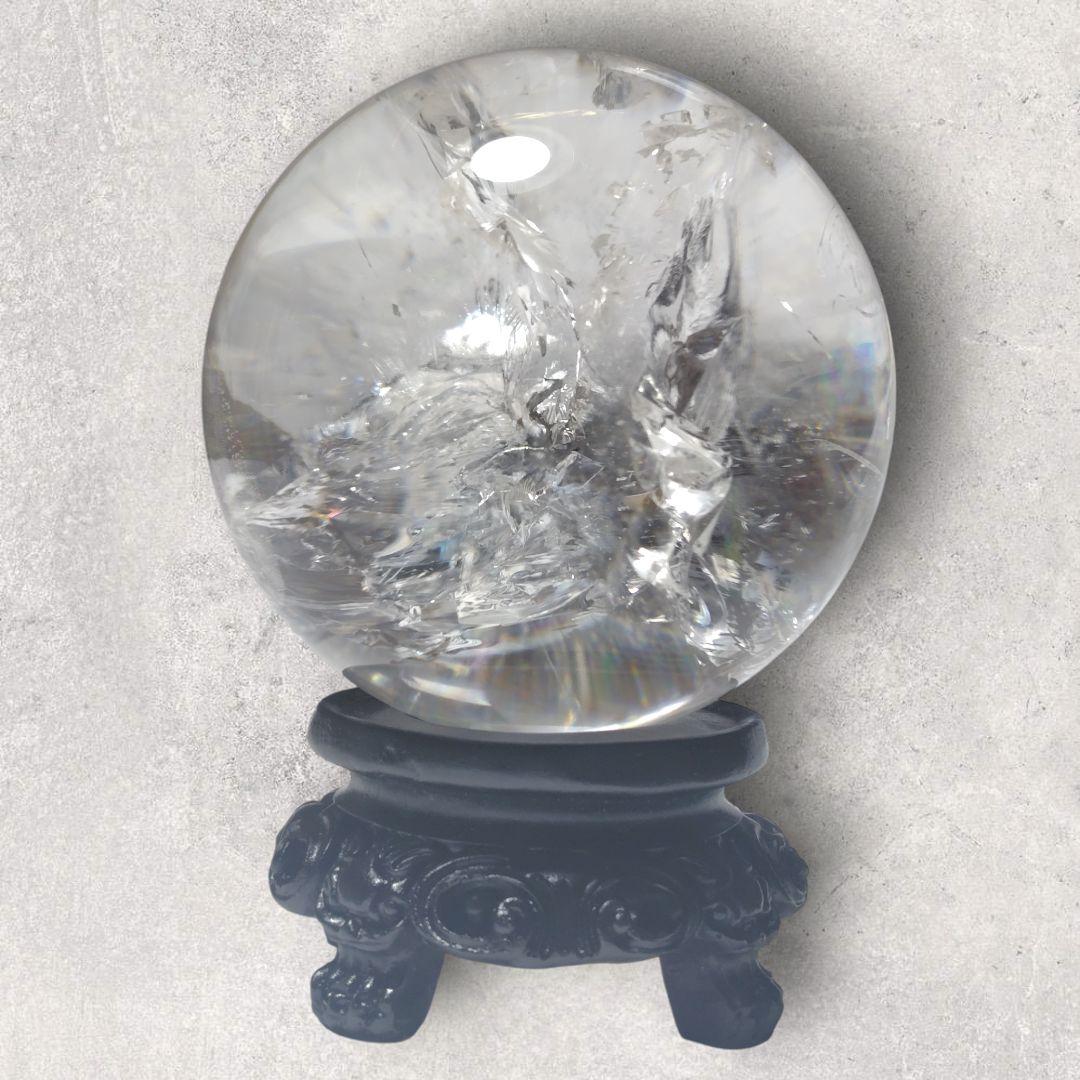 水晶玉 直径8.5cm クリアクォーツ 天然石 置物 浄化