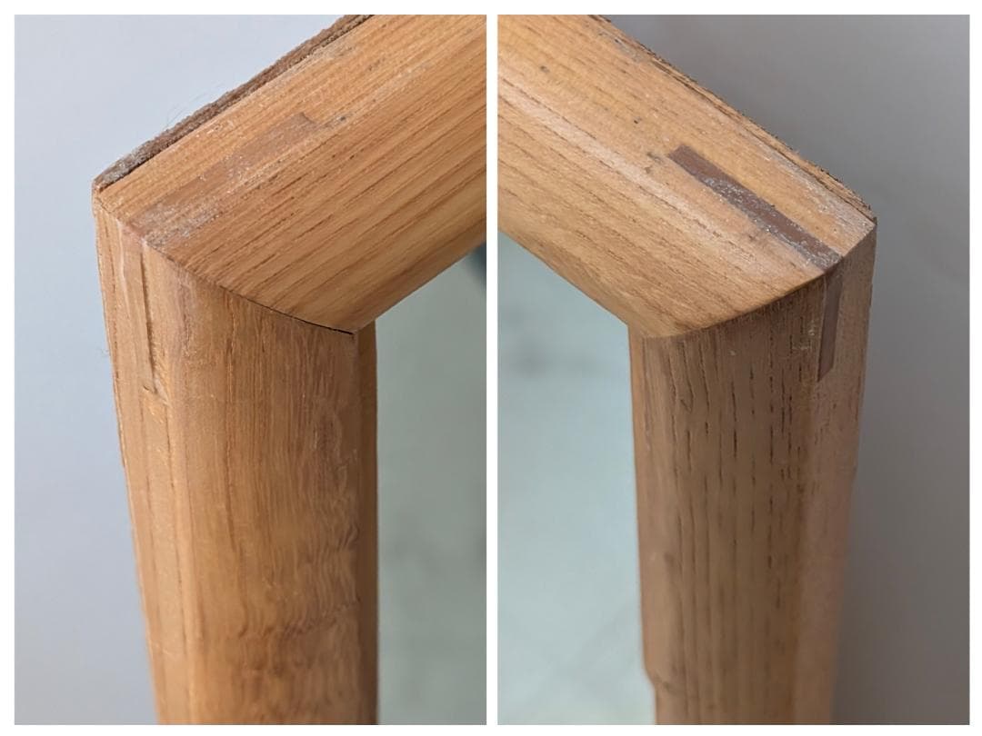 70-80s ビンテージ ウォールミラー 壁掛け鏡 ラスティック モダン