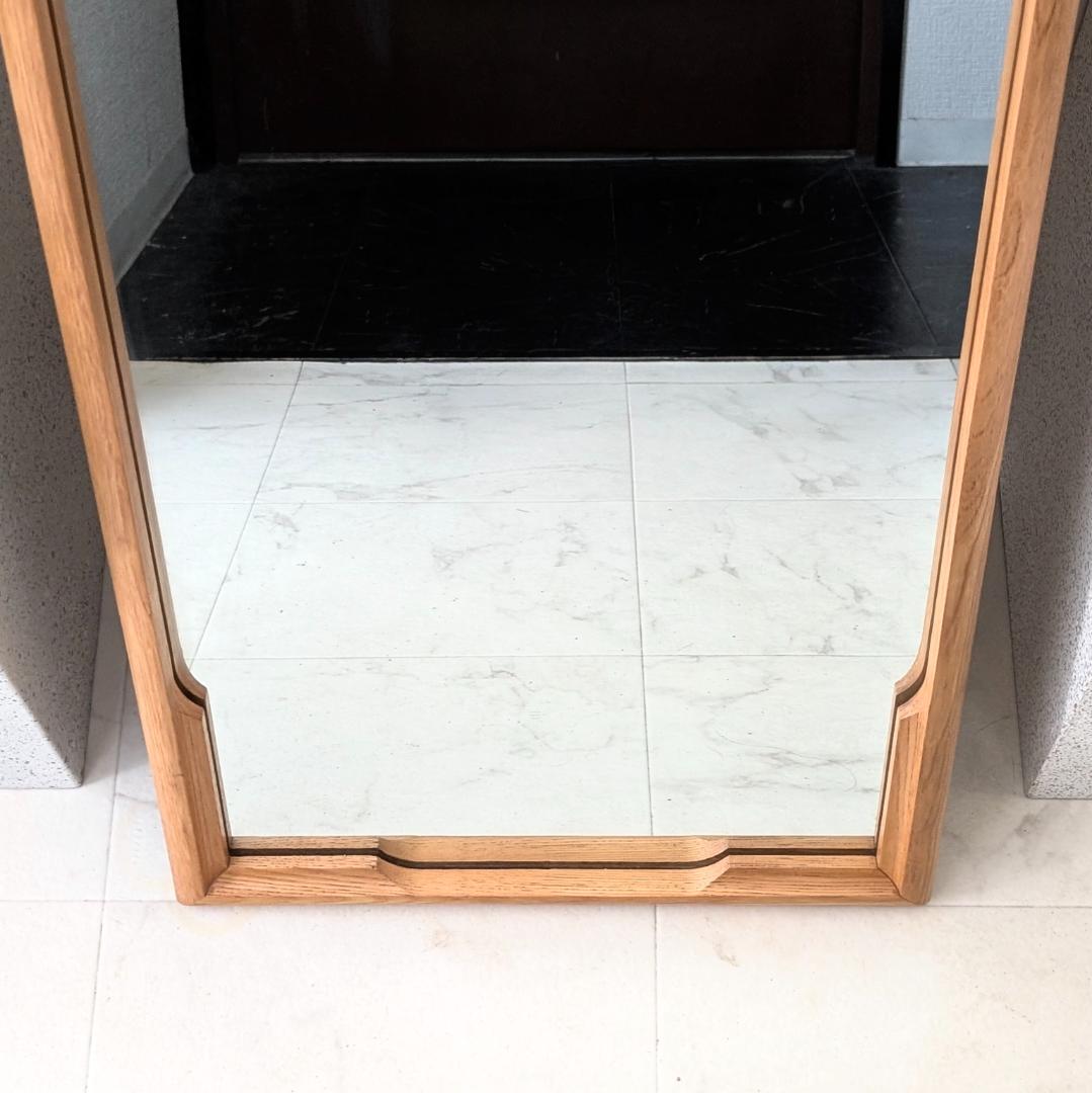 70-80s ビンテージ ウォールミラー 壁掛け鏡 ラスティック モダン