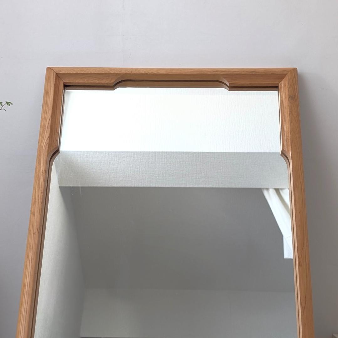 70-80s ビンテージ ウォールミラー 壁掛け鏡 ラスティック モダン