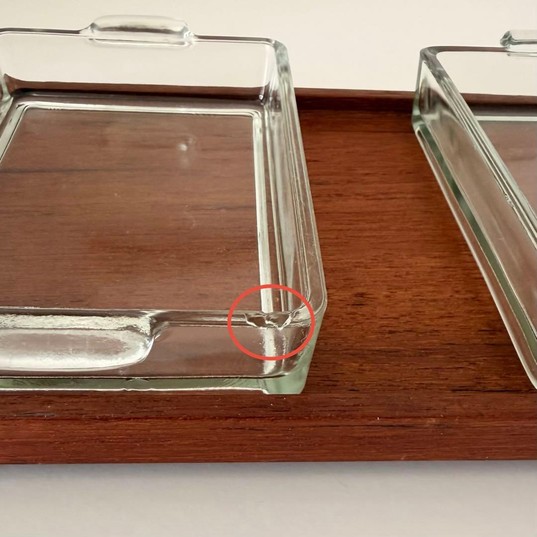 デンマーク サービングトレイ 仕切りガラス皿 - メルカリ