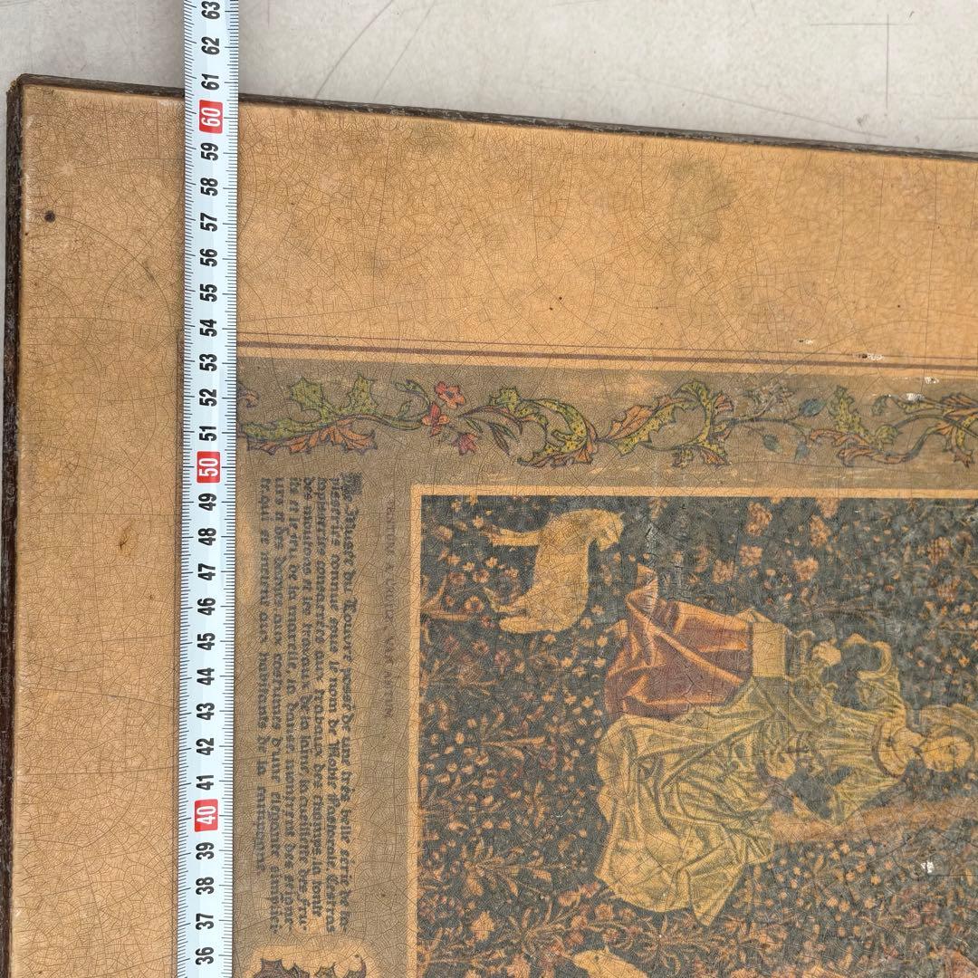 ビンテージ木製　壁掛け　絵画　ウォールデコ　ワールドビンテージ