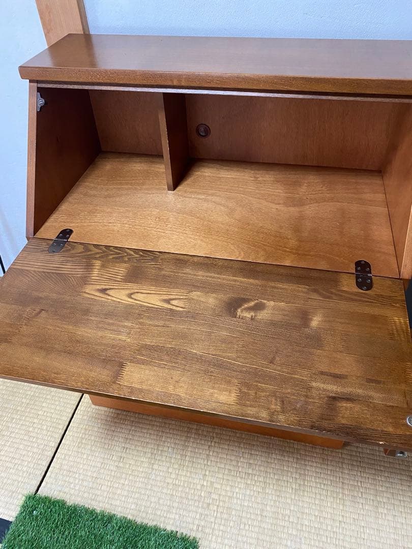 【希少】美品 大雪木工 ライティングビューロー デスク