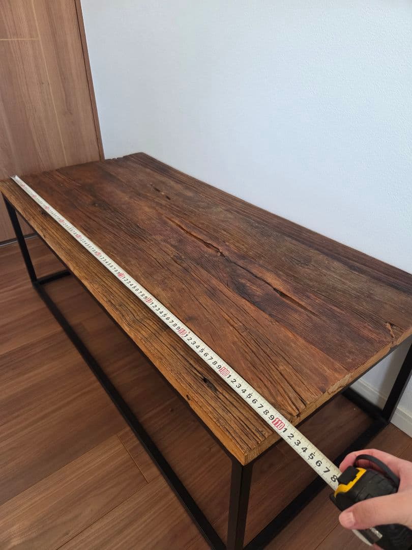 【美品】センターテーブル 無垢材 アイアン脚 TIMLESS COMFORT