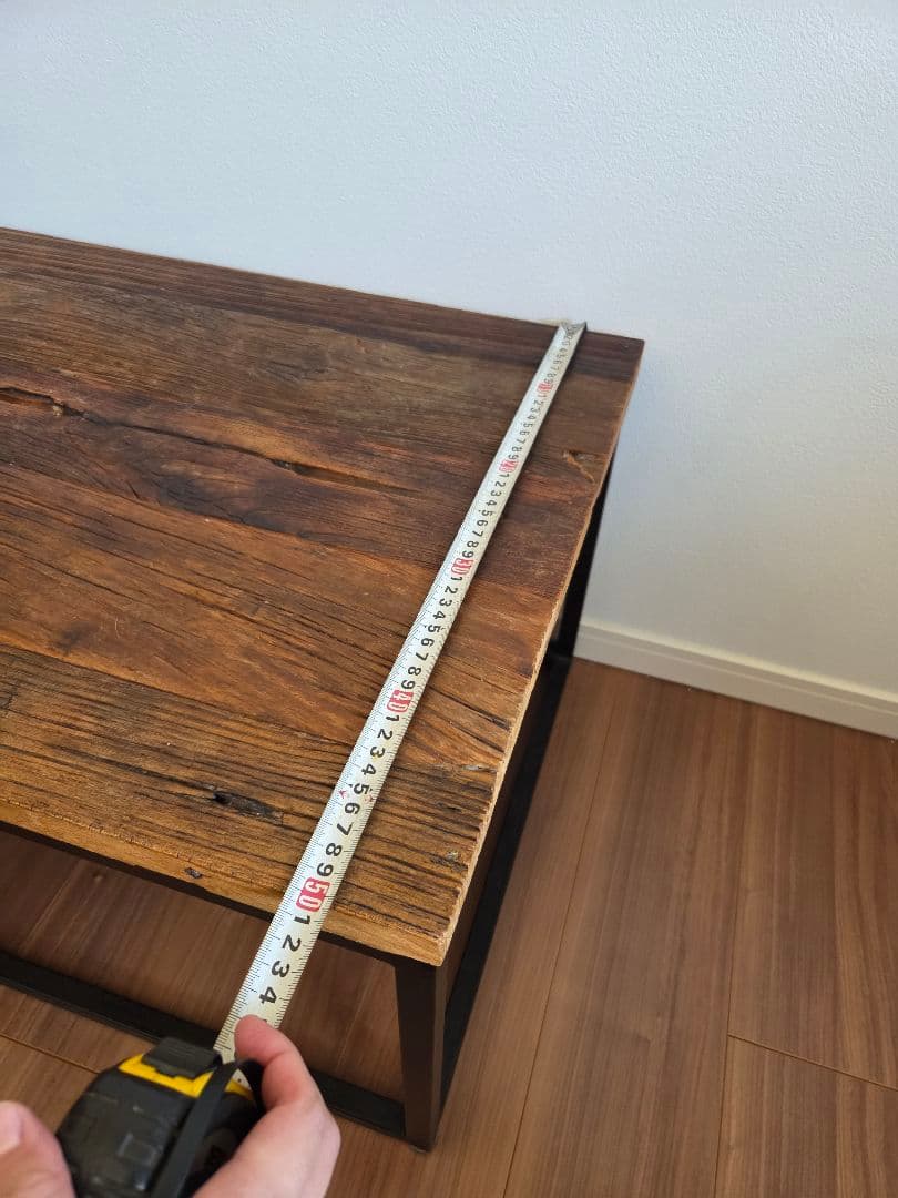 【美品】センターテーブル 無垢材 アイアン脚 TIMLESS COMFORT