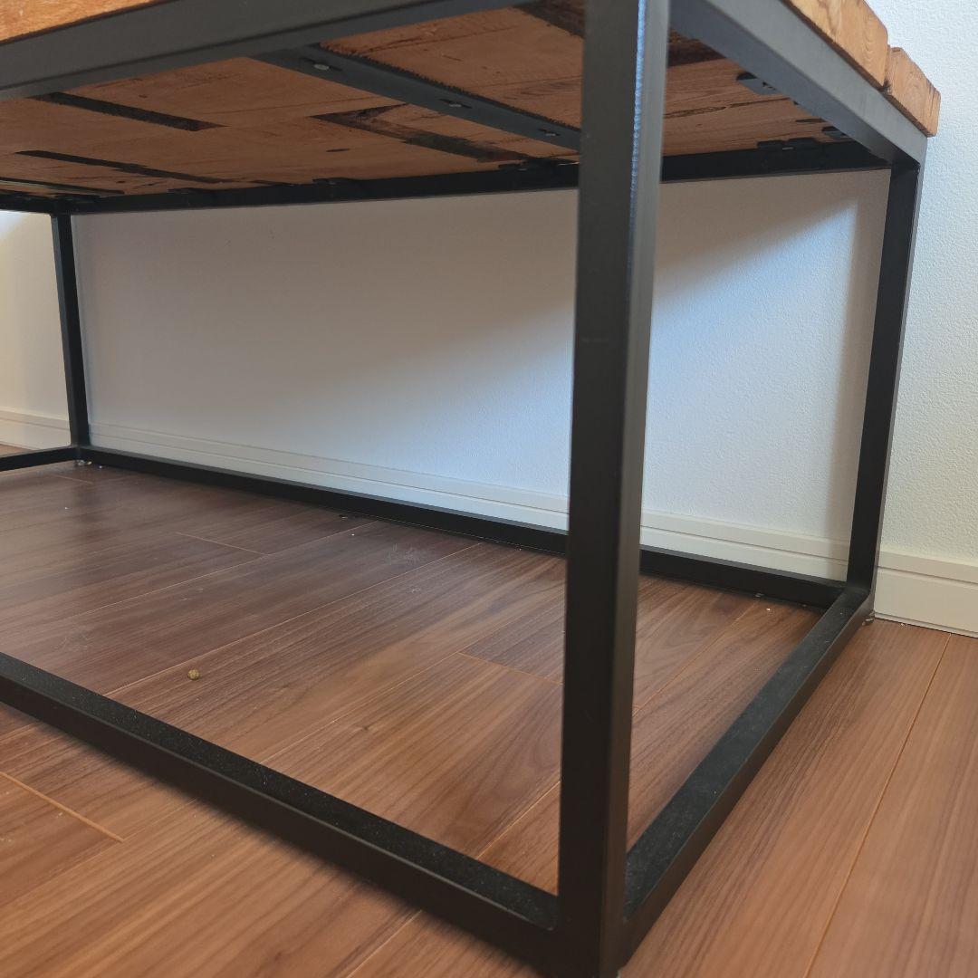 【美品】センターテーブル 無垢材 アイアン脚 TIMLESS COMFORT