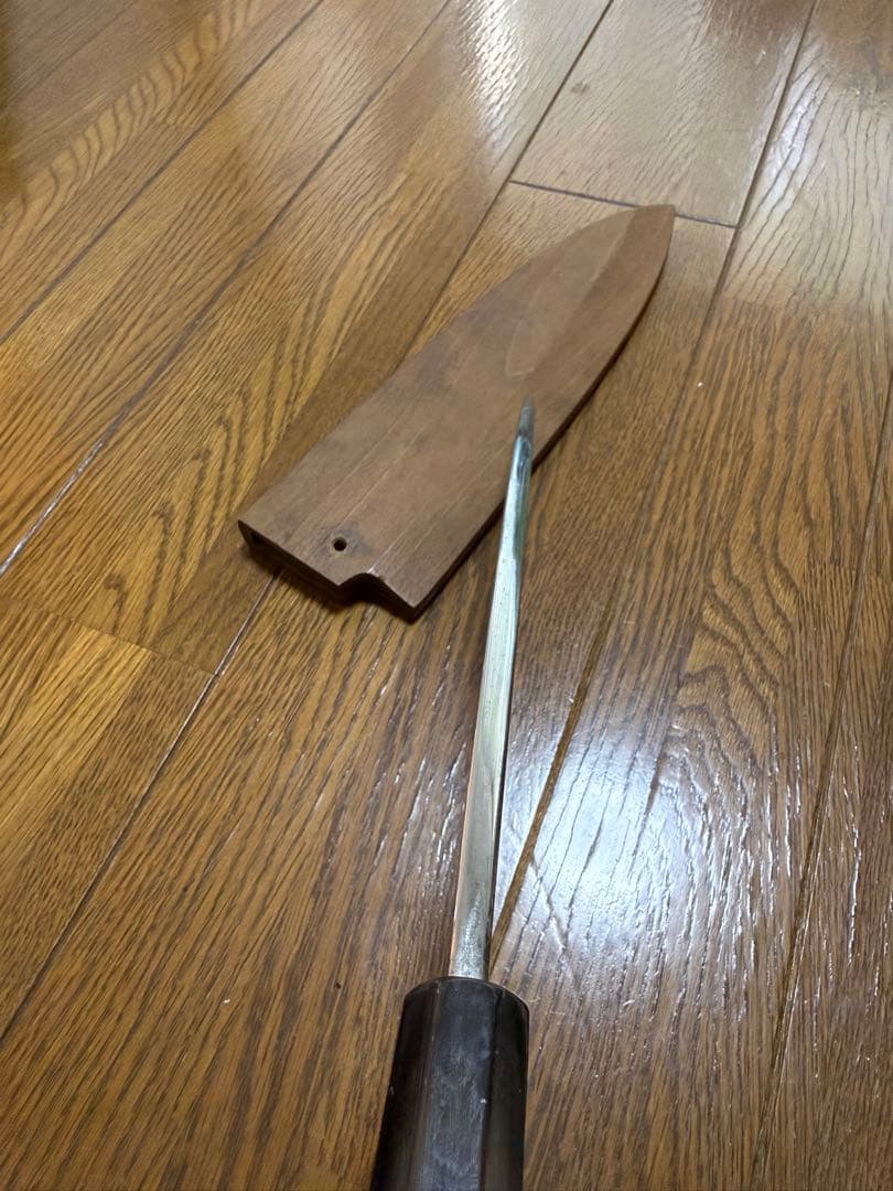 長寿　出刃包丁　刃渡り　21cm