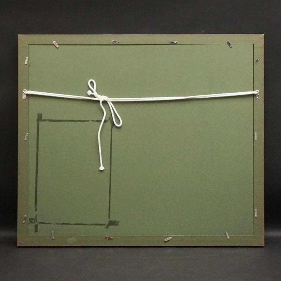 国分克『朱富士』7/200 リトグラフ 絵画 美術 芸術 額装 美術品