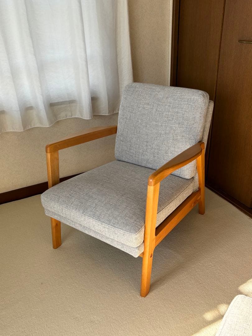 1人掛けソファ　モモナチュラル